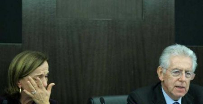 DECRETO SALVA ITALIA: nuova manova Monti