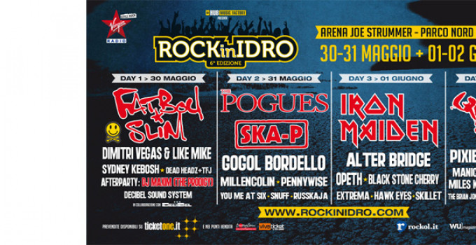 Rock In Idro a Bologna: scaletta completa e contest