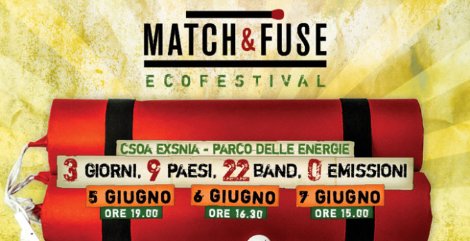 Dal 5 al 7 giugno Match&Fuse EcoFestival approda a Roma dopo Londra e Oslo