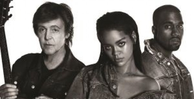 RIHANNA ritorna con PAUL MCCARTNEY e KANYE WEST nel nuovo singolo FOURFIVESECONDS