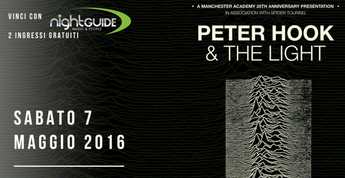 CONTEST - PETER HOOK & THE LIGHT AL WAREHOUSE, ROMA