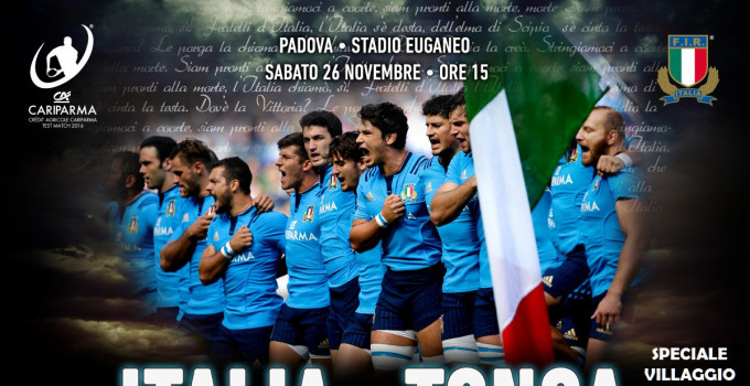 SABATO Il Rugby mondiale a Padova: per Italia - Tonga, il terzo tempo è live.