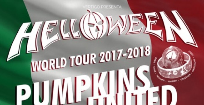 HELLOWEEN - Pumpkins United World Tour 2017-18: la data italiana della reunion!