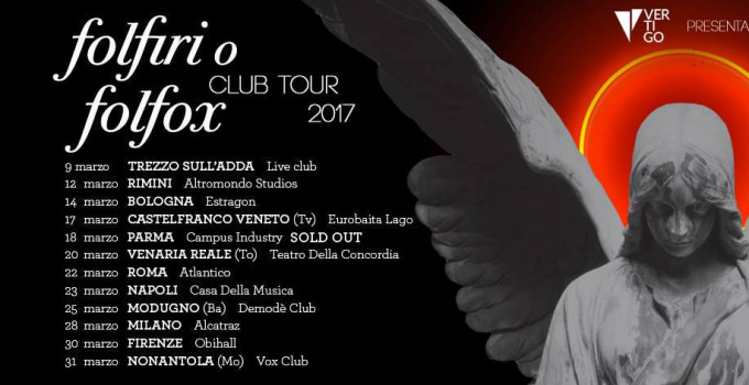 Vertigo presenta: AFTERHOURS: parte oggi il "Folfiri o Folfox Club Tour 2017"