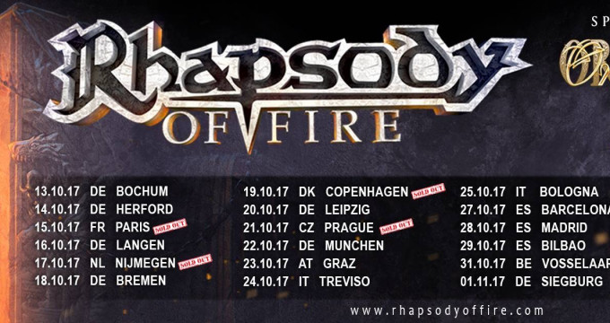 Rhapsody of Fire + Orden Ogan + Unleash The Archers