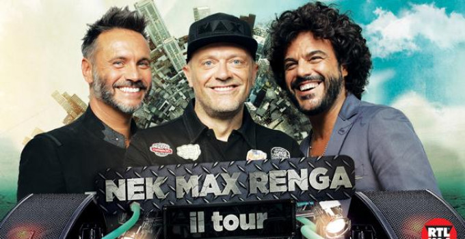MAX, NEK e RENGA: già oltre 50.000 biglietti venduti per "MAX NEK RENGA, IL TOUR"