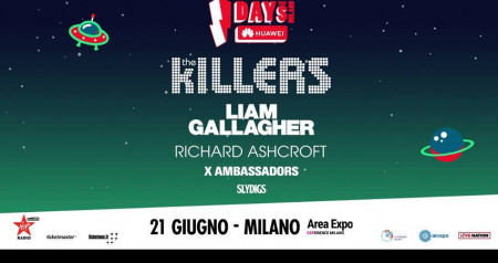 The Killers + Liam Gallagher + Richard Ashcroft + X Ambassadors + Slydigs