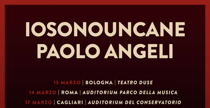 IOSONOUNCANE e Paolo Angeli  in tour a Marzo 2018