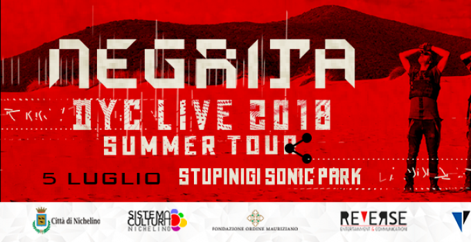 Negrita | 5 luglio Stupinigi Sonic Park | line up completa