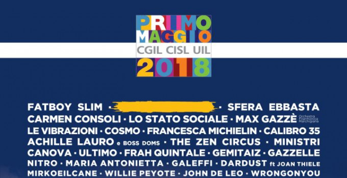 CONCERTO DEL PRIMO MAGGIO 2018 A ROMA: tantissimi altri grandi nomi si aggiungono alla già ricca line up