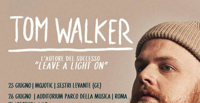 TOM WALKER in tour in Italia a Novembre!!
