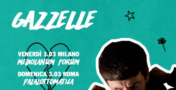 GAZZELLE torna venerdì 14 settembre con “TUTTA LA VITA" e per la prima volta live nei palazzetti con due date speciali