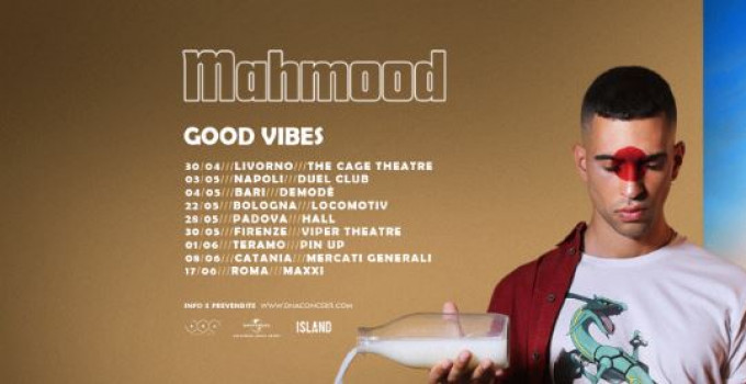Mahmood annuncia le prime date del tour