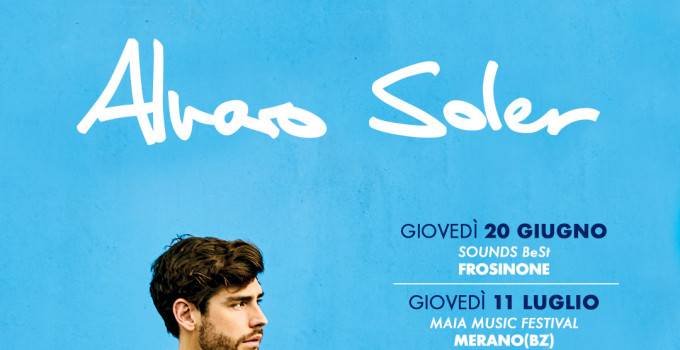 ALVARO SOLER: dopo la data evento del prossimo 9 maggio al Forum, si aggiungo nuovi concerti al suo "Summer Tour 2019"!