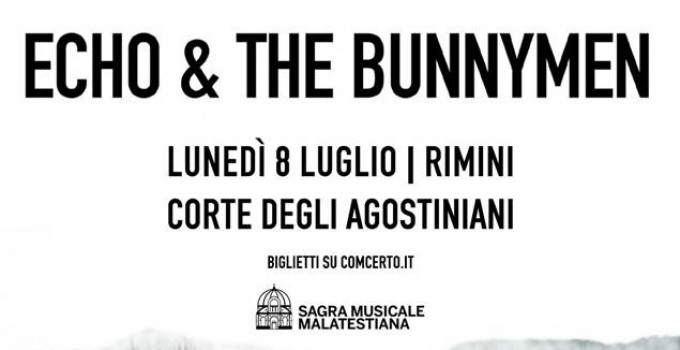 ECHO & THE BUNNYMEN live in Italia a luglio per un'UNICA DATA