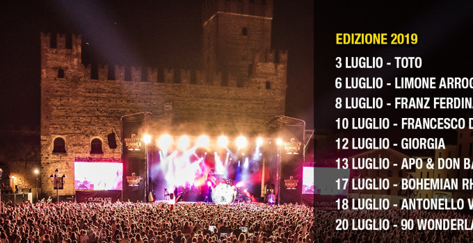 Marostica Summer Festival  Dal 3 al 20 luglio la grande musica dal vivo nazionale ed internazionale,