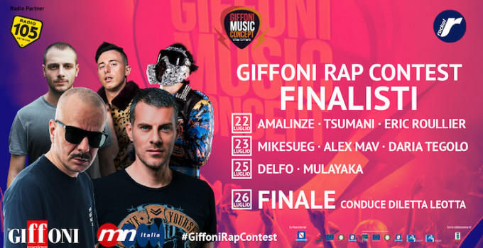 Annunciati gli 8 finalisti del Giffoni Rap Contest 2019