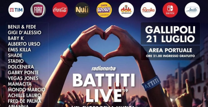 Battiti live 2019 Gallipoli