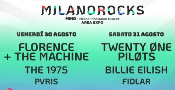MILANO ROCKS: intrattenimento a 360° al festival. Oggi è il giorno di Twenty-One Pilots e Billie Eilish.