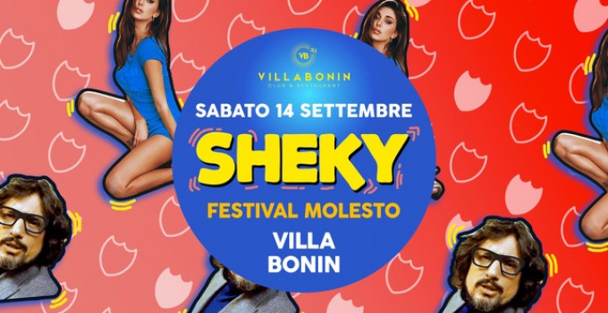 Villa Bonin, si balla forte: 13/9 Siamo tornati - 7.2, 14/9 Sheky - Festival Molesto, Candy Love, Que Pasa
