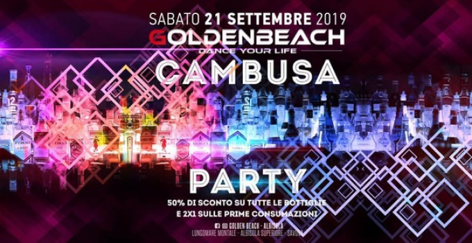 Golden Beach - Albisola (SV): 21/9 Cambusa Closing Party