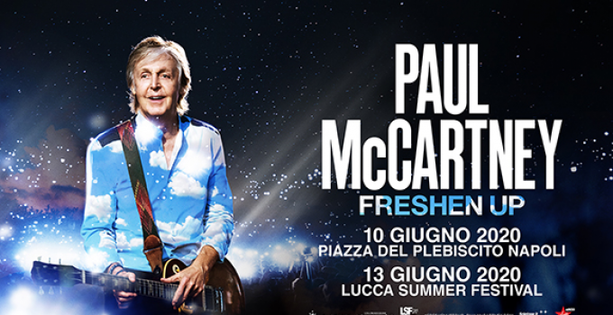 Paul McCartney torna in Italia con due date a giugno 2020