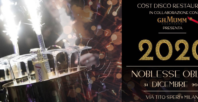 Il Capodanno 2020 Al Cost Milano E Noblesse Oblige News