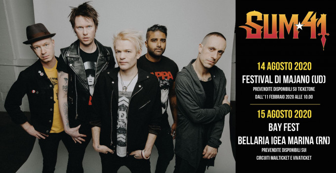 SUM 41 - DUE DATE IN ITALIA AD AGOSTO