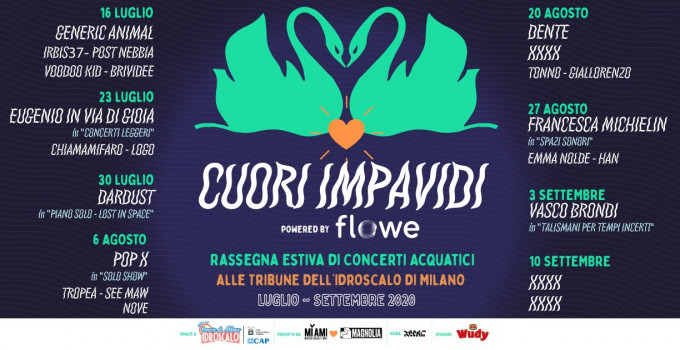 CUORI IMPAVIDI - Rassegna estiva di concerti acquatici alle tribune dell’Idroscalo di Milano