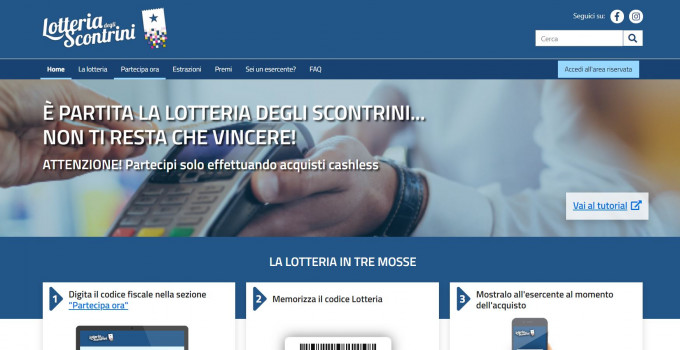 E' partita la Lotteria degli Scontrini... Non ti resta che vincere!