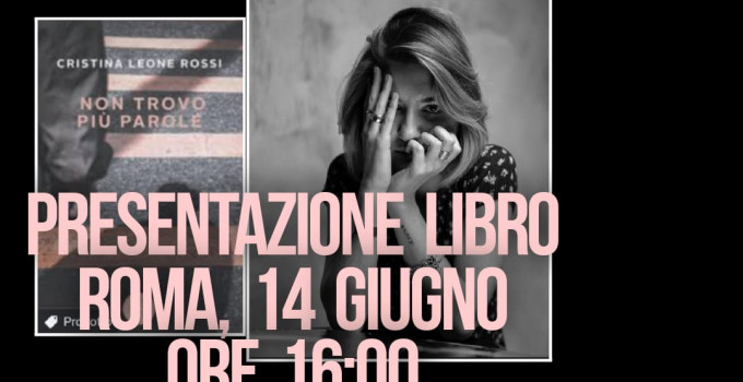 Cristina Rossi ed Andrea Purgatori presentano a Roma per il libro "Non trovo più parole"