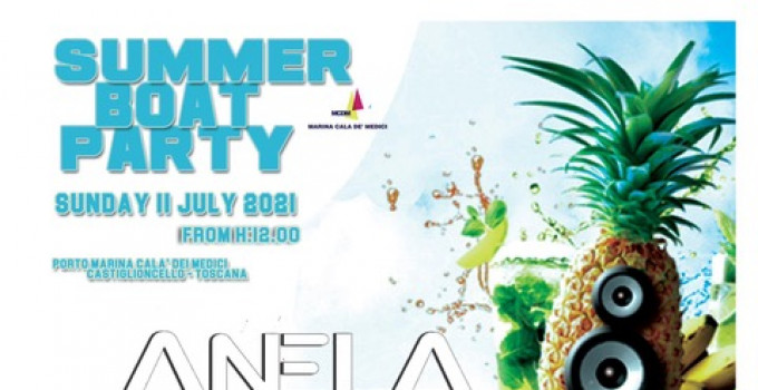 11/7 Summer Boat Party @ Cala de' Medici by Anela & friends