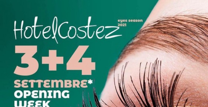 Hotel Costez – Cazzago (BS): Opening Week, il 3 ed il 4 settembre