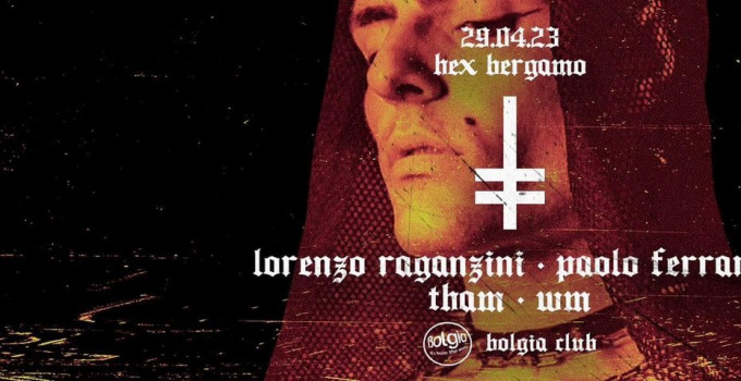 29/4 Hex fa scatenare Bolgia - Bergamo. Sul palco Lorenzo Raganzini, Paolo Ferrara, Tham, WM