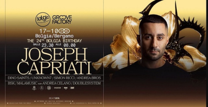 17/10/26 Joseph Capriati @ Bolgia – Bergamo, the 24th Bolgia Birthday Party